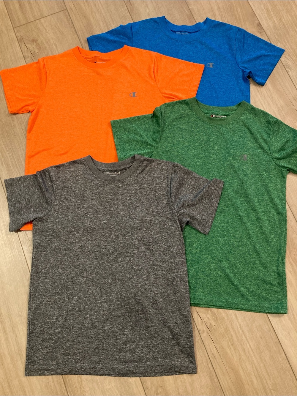 Champion Performance Short-Sleeve Tee Pack in Blue, Orange, Green, Gray